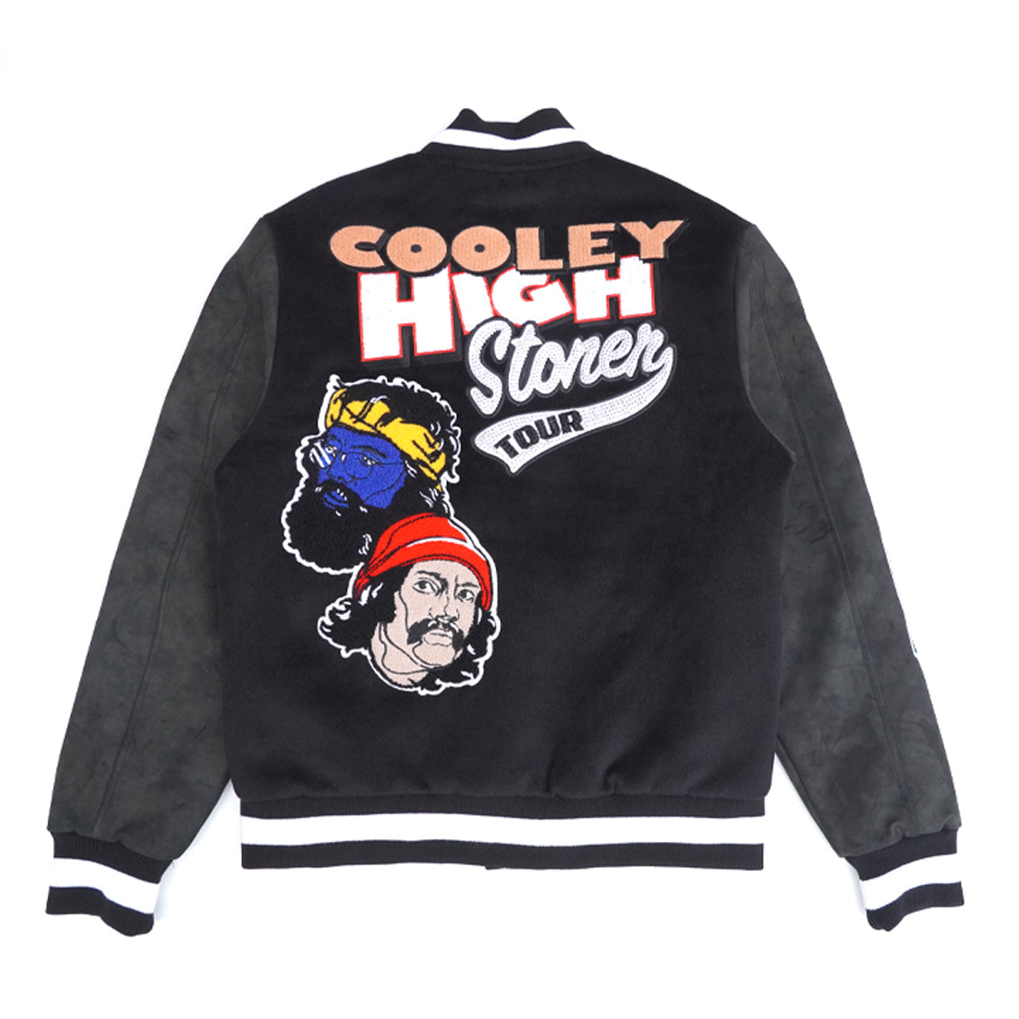 F1040 Cooley High Wool Varsity Jacket - Black