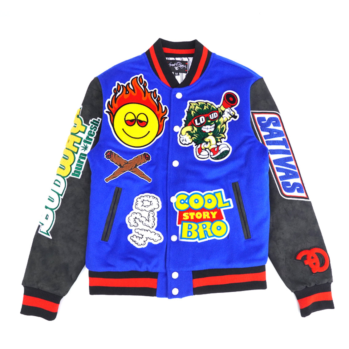 F1040 Cooley High Wool Varsity Jacket - Royal