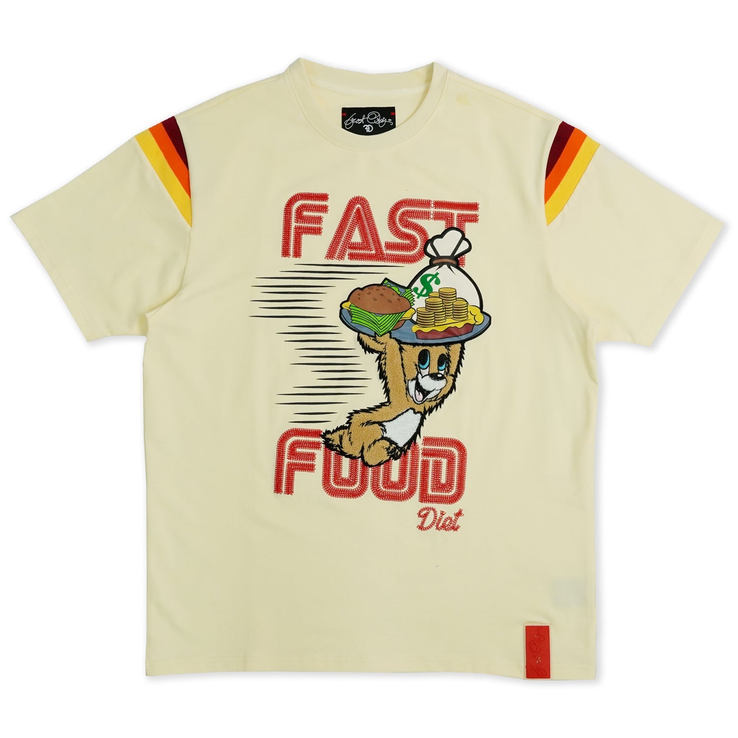 Makobi F121 Fast Food Tee in Natural