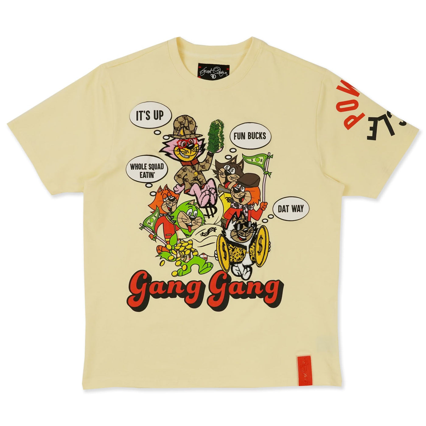 F122 Gang Gang Tee - Natural