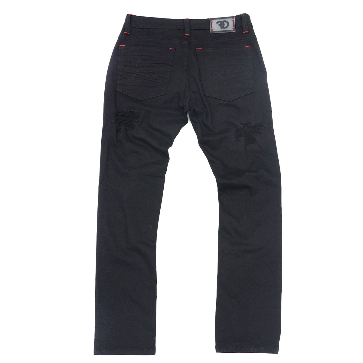 Makobi F1707 Frost Angel Denim Jeans in Black/Black, view 6