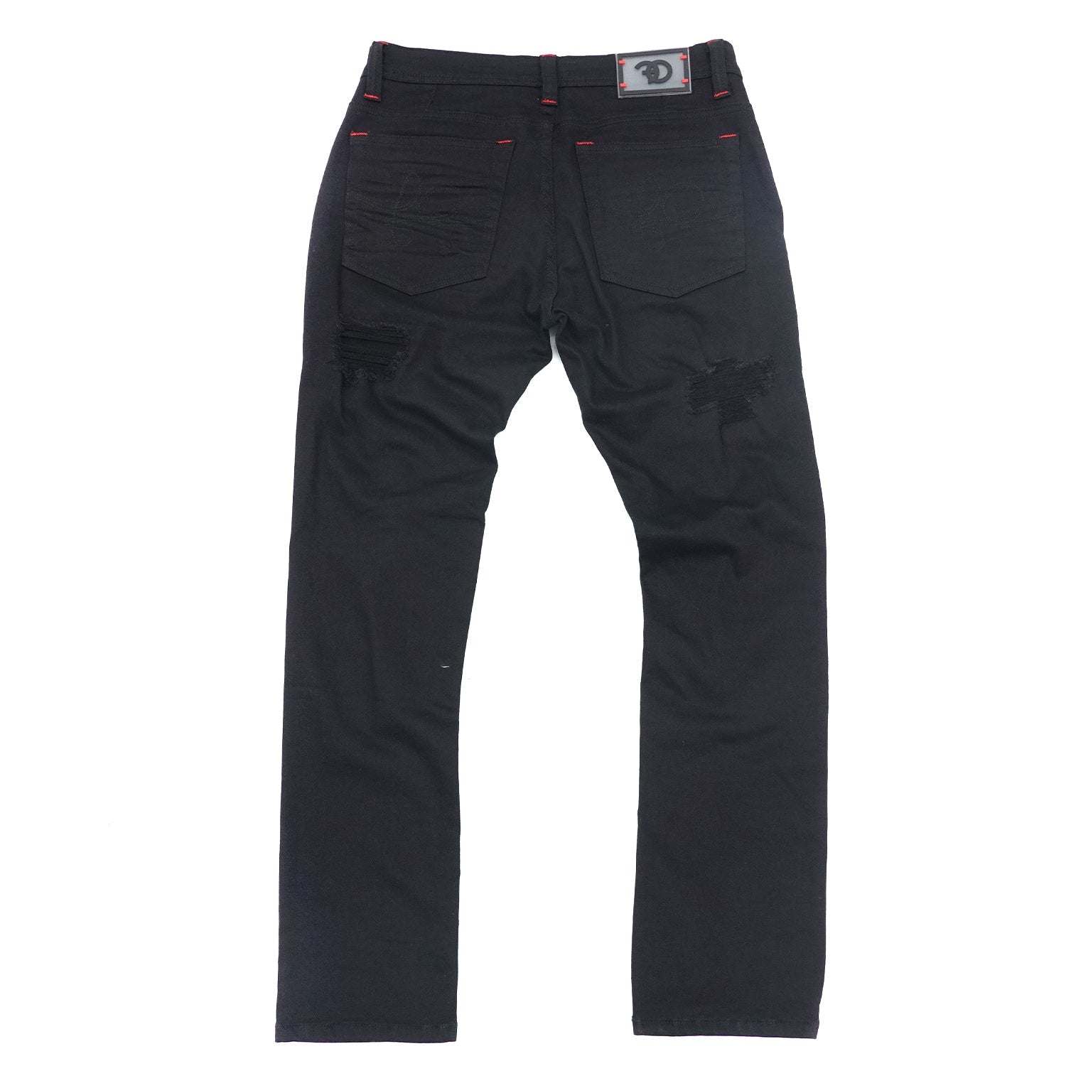 Makobi F1707 Frost Angel Denim Jeans in Black/Black, view 6