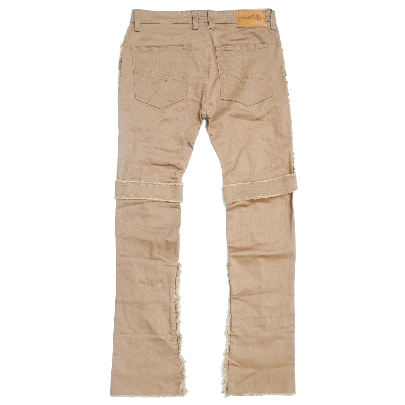 F1741 Frost Stack Jeans with Straps - Khaki
