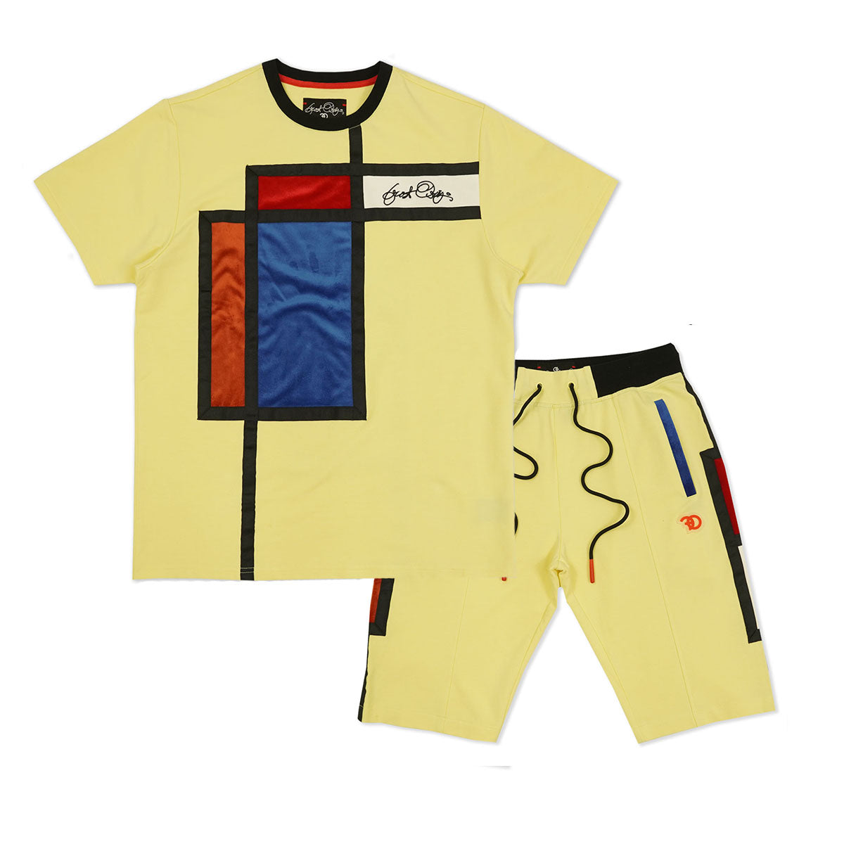 F250/550 Frost Abstract Short Set - Yellow