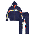 F5220 Alonzo Suede Reversible Set - Navy
