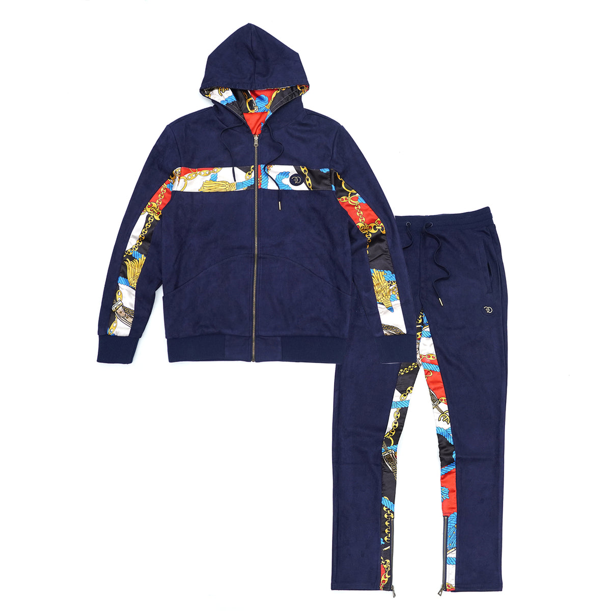F5220 Alonzo Suede Reversible Set - Navy