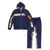 F5220 Alonzo Suede Reversible Set - Navy