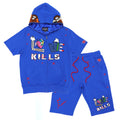 Makobi F538/F538S Love Kills Short Sleeves Set- Royal