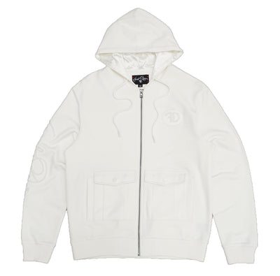 F5735 Frost Essential Fleece Hoodie - White