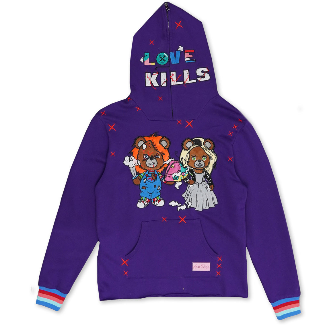 F5738 Love Kills Hoodie - Purple