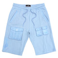 Makobi F677 Frost Essential Fleece Shorts in Blue
