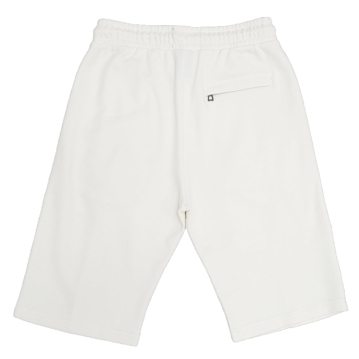 Makobi F677 Frost Essential Fleece Shorts in White, view 3