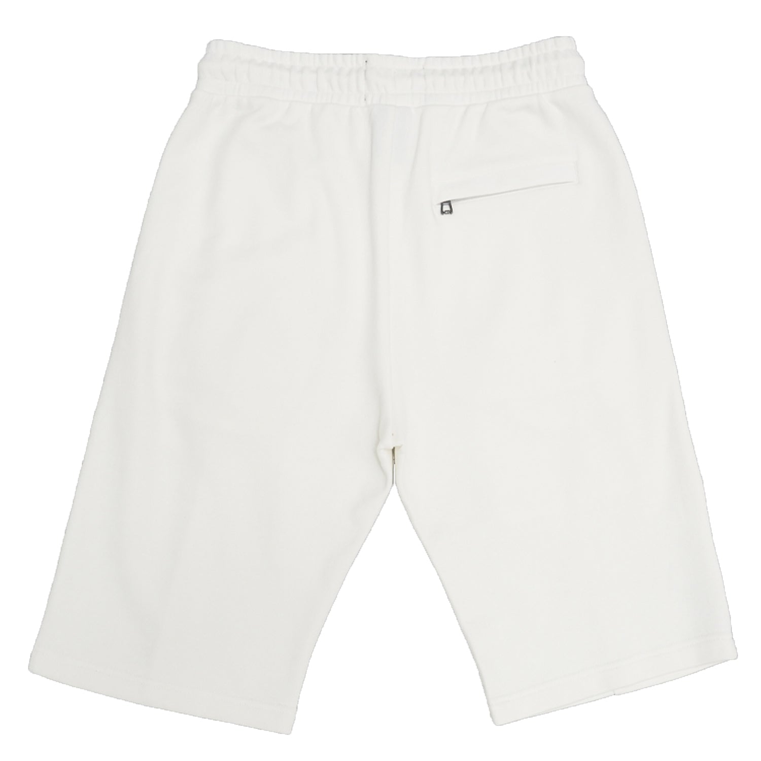 Makobi F677 Frost Essential Fleece Shorts in White, view 3