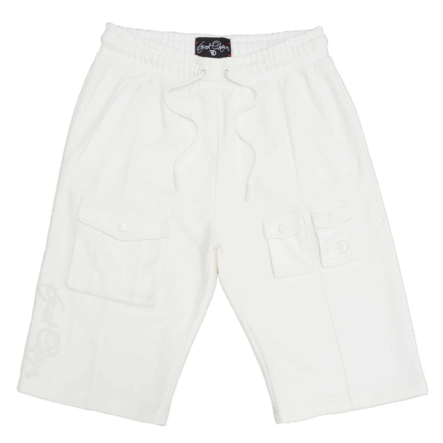 F677 Frost Essential Fleece Shorts - White