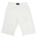 Makobi F677 Frost Essential Fleece Shorts in White
