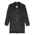 Makobi M1330 Vincent Weather Proof Trench Coat in Black