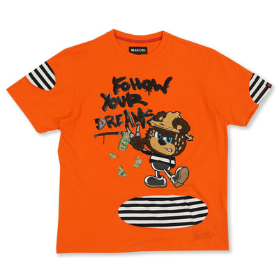 M135 Follow Your Dream Tee - Orange