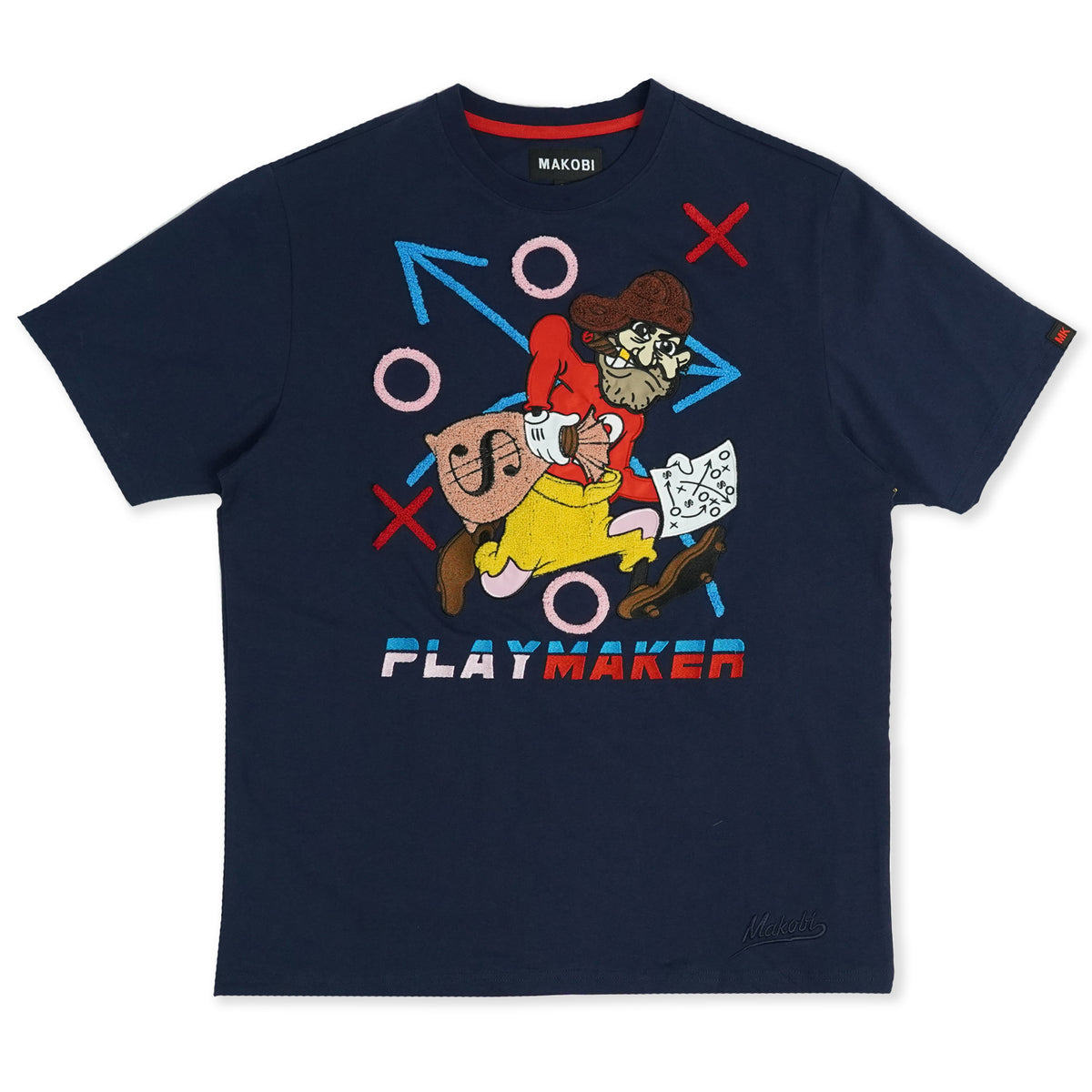Makobi M157 Playmaker Tee in Navy
