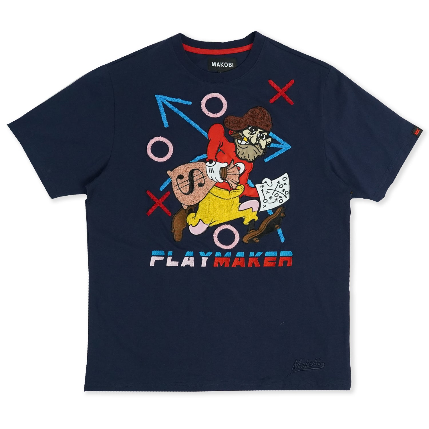 Makobi M157 Playmaker Tee in Navy