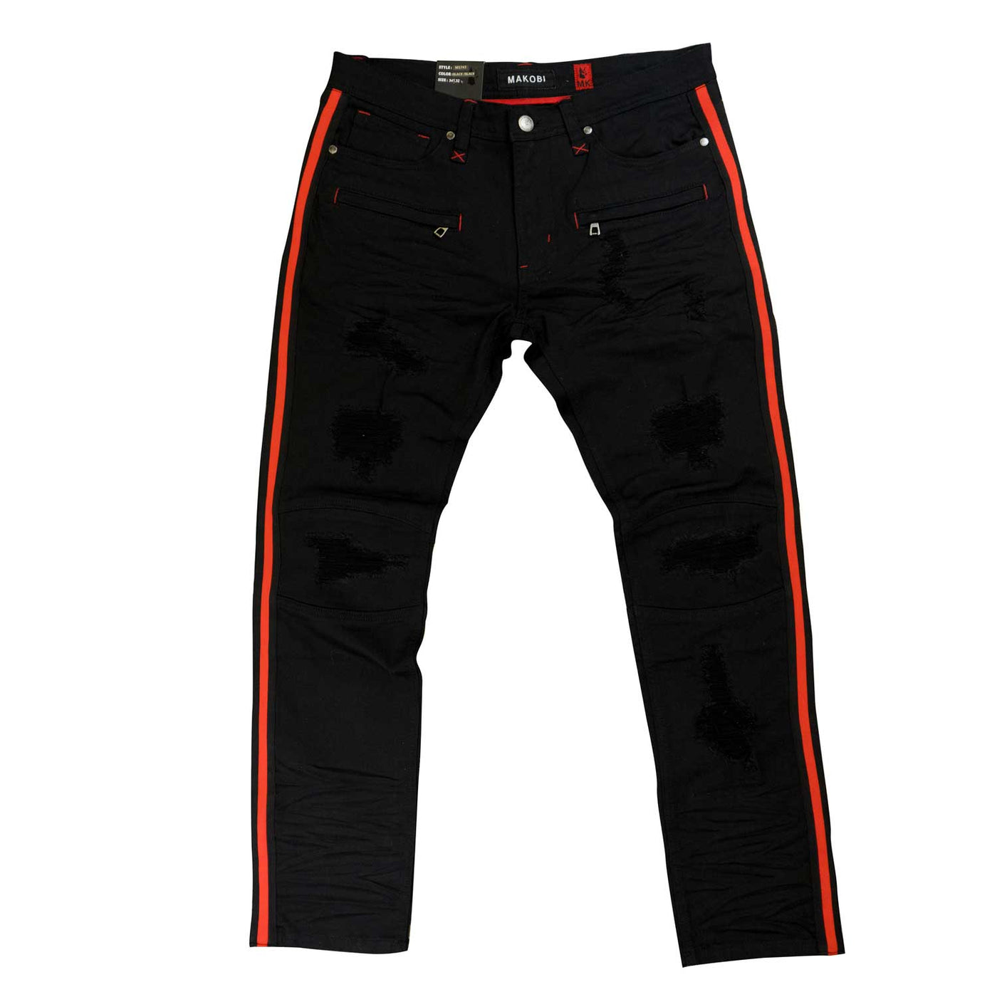 M1743 Makobi Majorca Denim Jeans - Black/Black