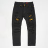 M1773 Makobi Amalfi Denimu Jeans W / Underlay - Black Yellow