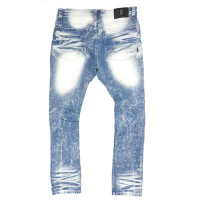 M1780 Pensacola  Shredded Jeans  - Light wash