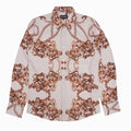 Makobi M1828 Accardo Printed Shirt in Natural