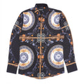 Makobi M1831 Barbato Printed Shirt in Black