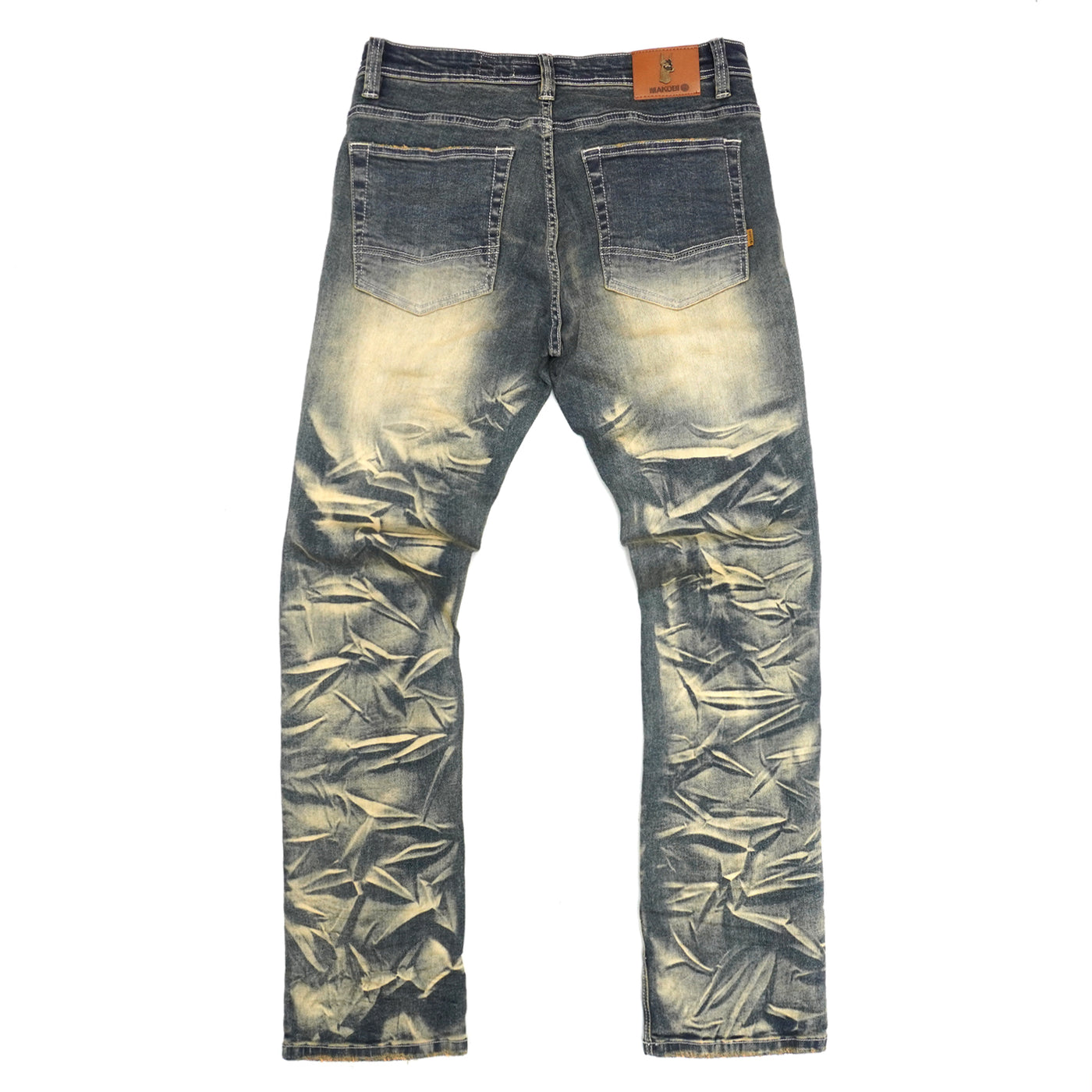 M1903 Montego Jeans w/ Underlay - Dirt – Makobi Jeans USA