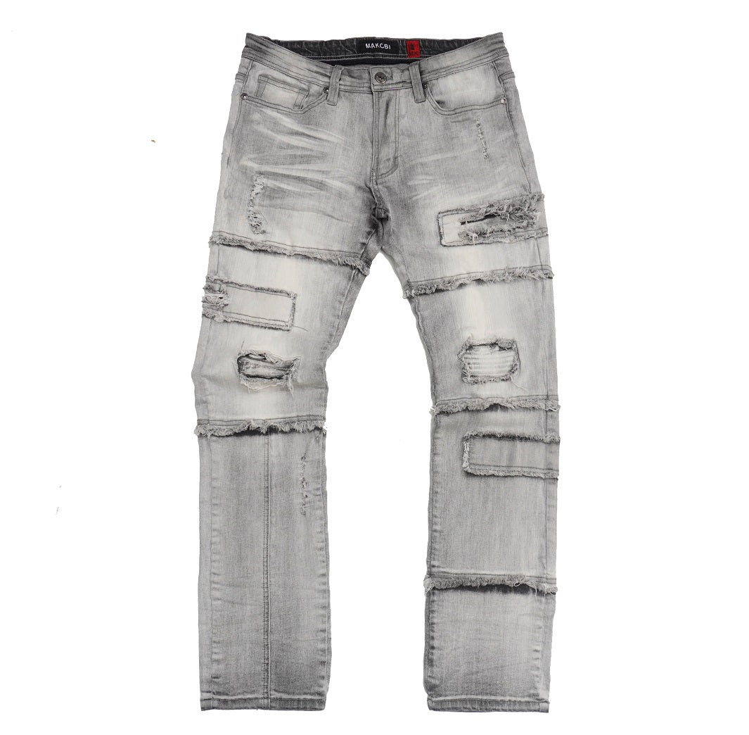 M1912 Bergamo Fray Jeans - Gray