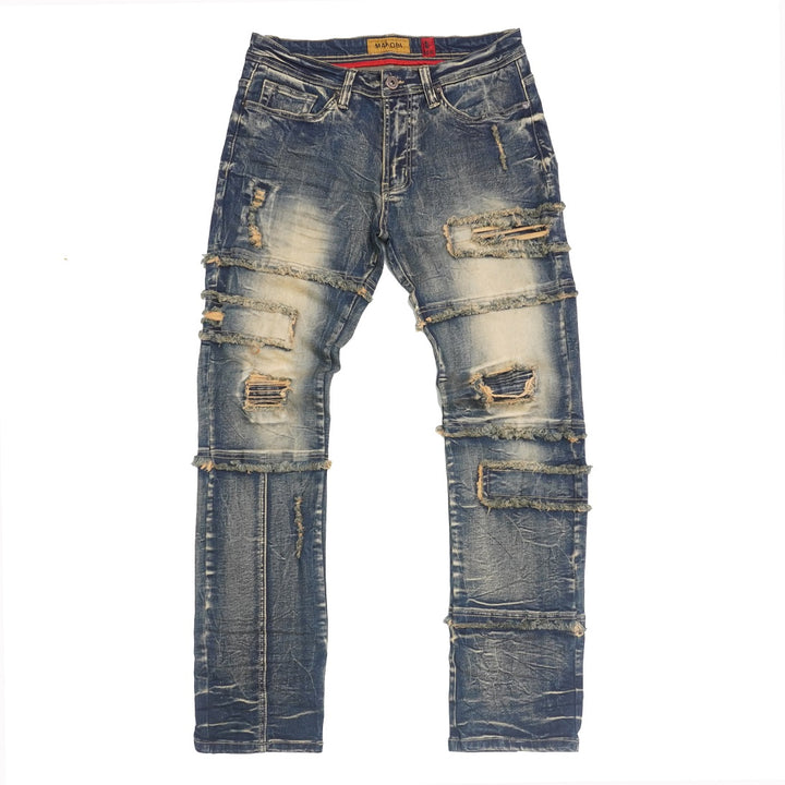 Makobi M1912 Bergamo Fray Jeans in Vintage