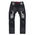 M1924 Makobi Daytona Biker Jeans - Black Wash