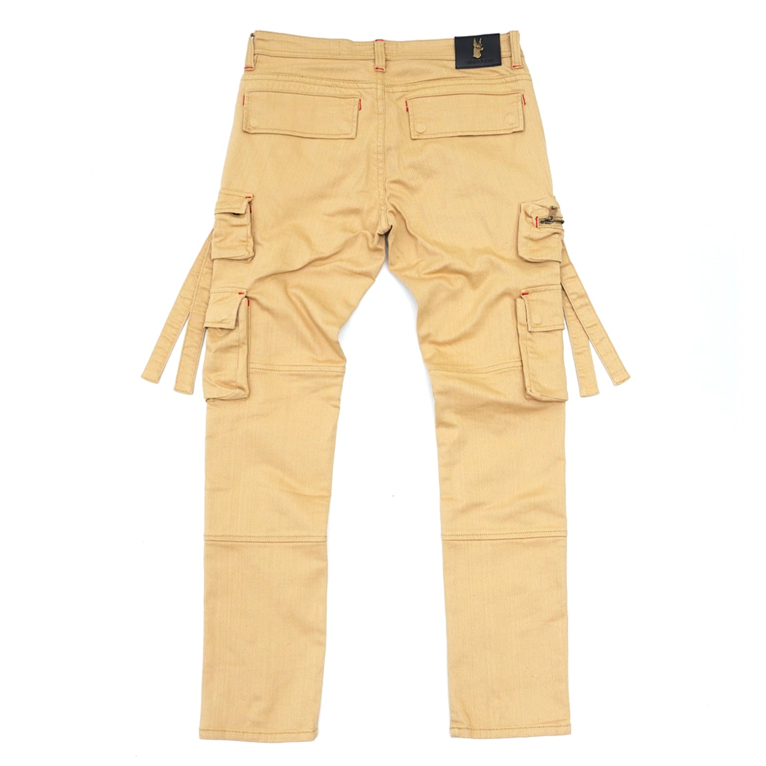 Makobi M1930 Aries Cargo Denim Jeans in Khaki, view 3