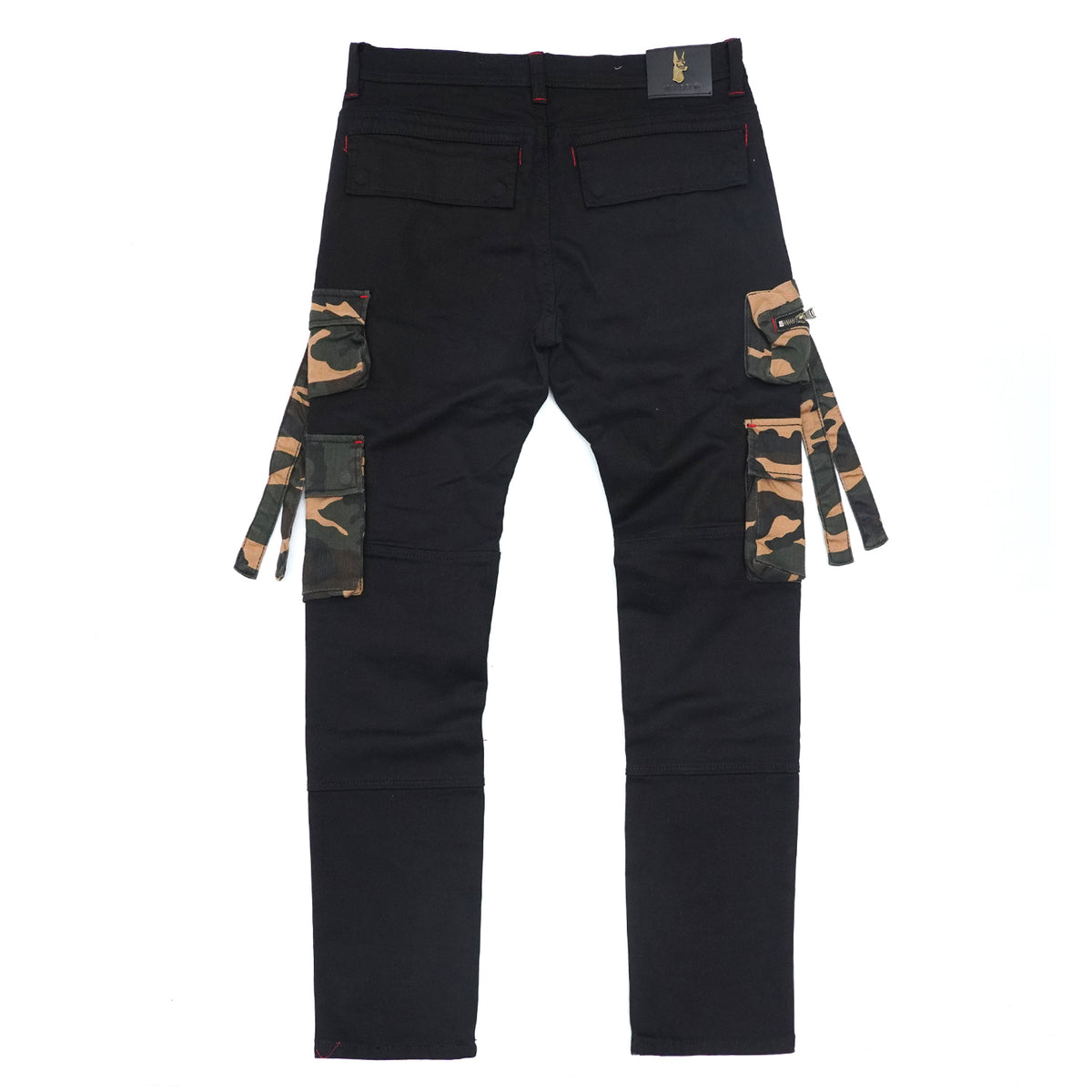 Makobi M1930 Aries Cargo Denim Jeans in Camo, view 3