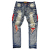 M1939 Railay Biker Jeans w/ Side Pockets - Dirt Wash