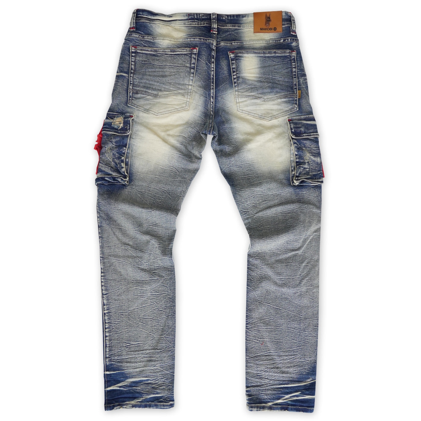 M1939 Railay Biker Jeans w/ Side Pockets - Dirt Wash