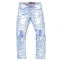 Makobi M1940 Naxos Biker Jeans in Light Wash