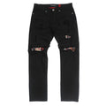Makobi M1949 Gianni Jeans w/ Tapestry Underlay in Black
