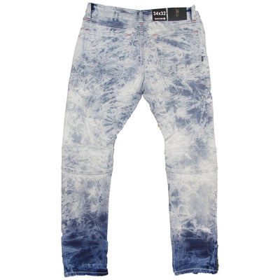 M1952 Makobi Fire Shredded Jeans - Light Wash