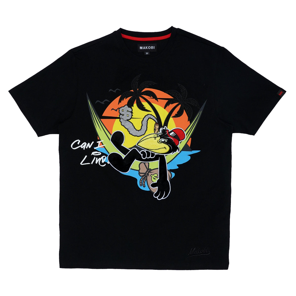Makobi M259 Can I Live Tee in Black