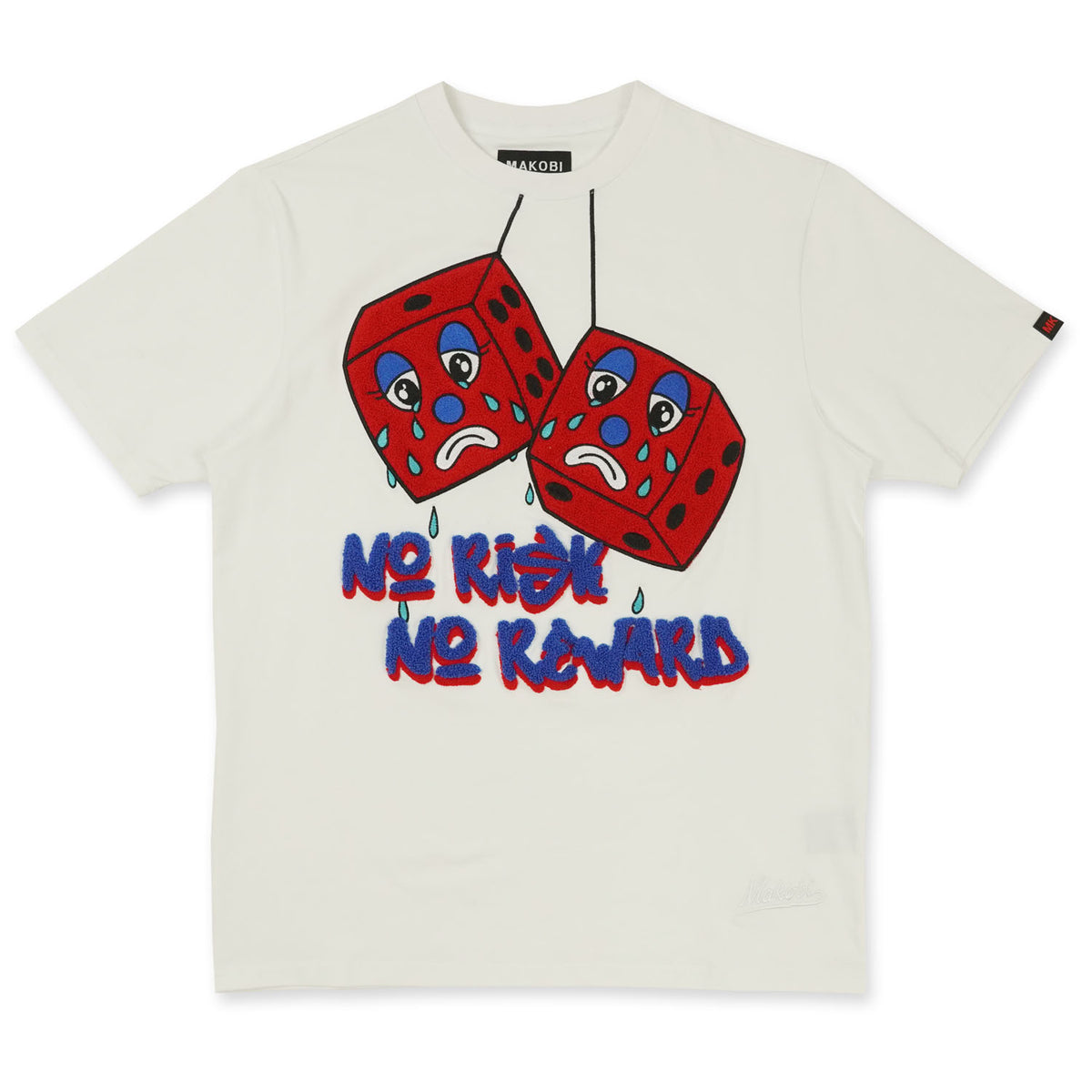 Makobi M264 No Risk No reward Tee- White