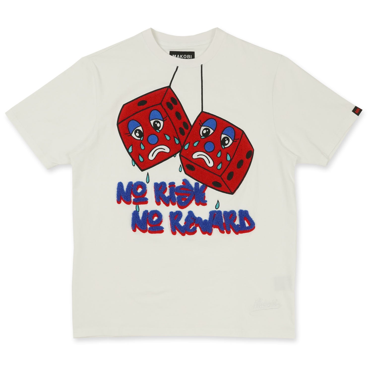 Makobi M264 No Risk No reward Tee- White