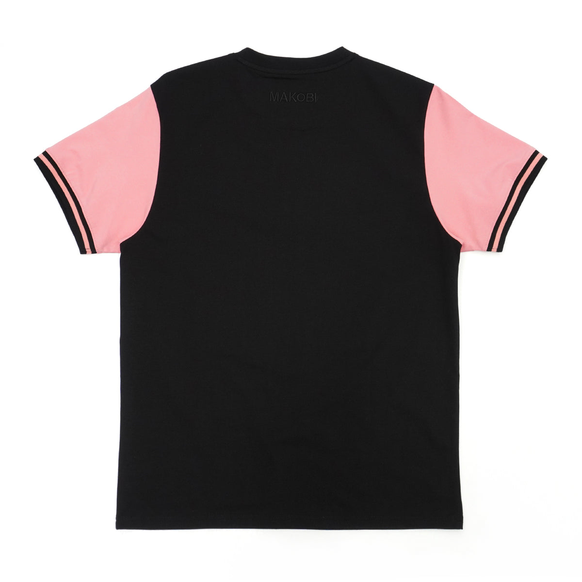 Makobi M267 David Tee in Black/Salmon, view 6