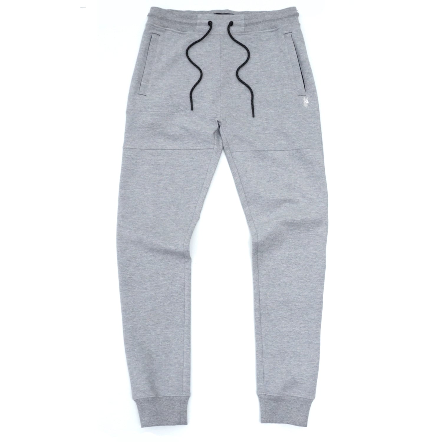 Makobi M3707 Tech Fleece Zip Up Hoody Set in Gray, view 5