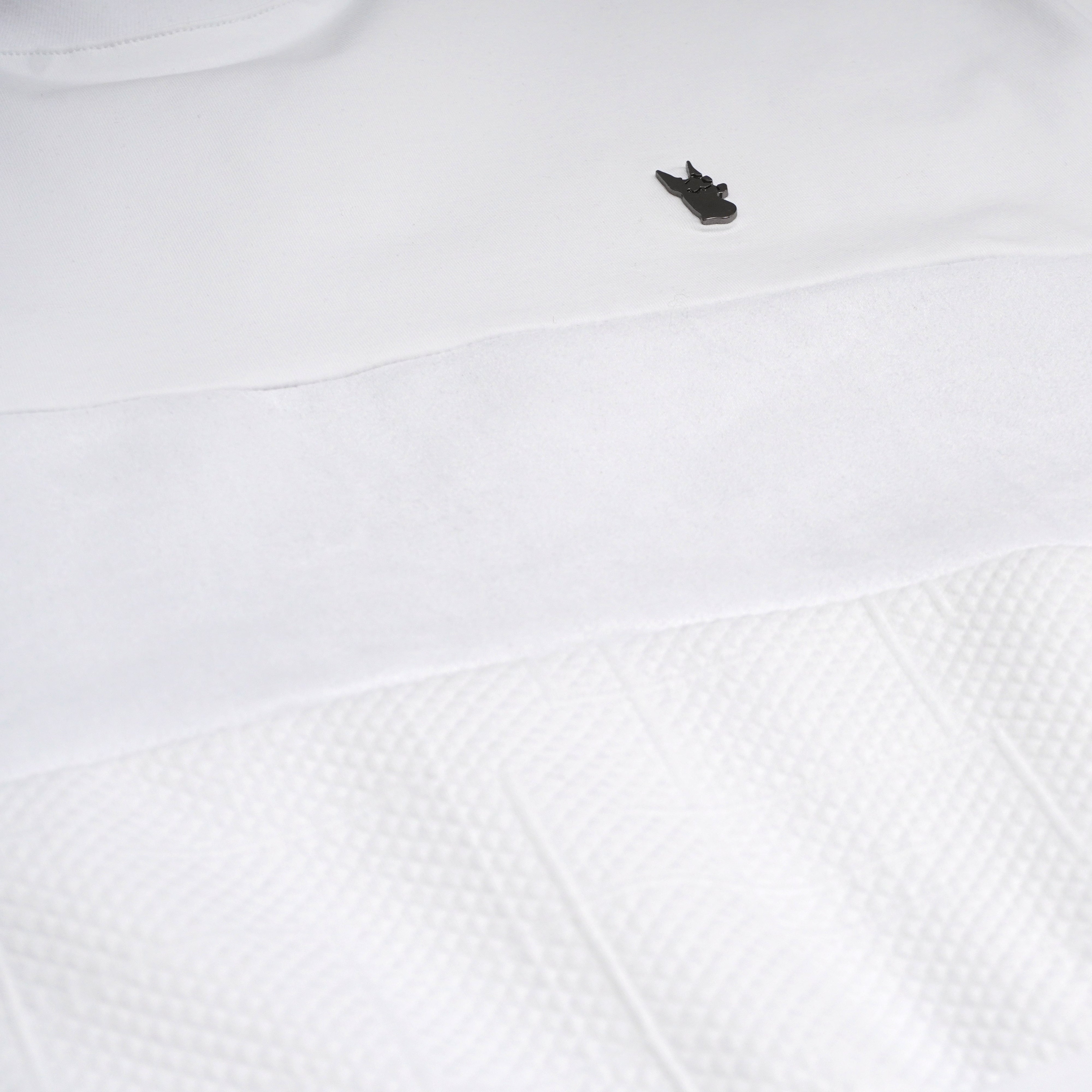 M277 Makobi Layered Jacquard Tee - White