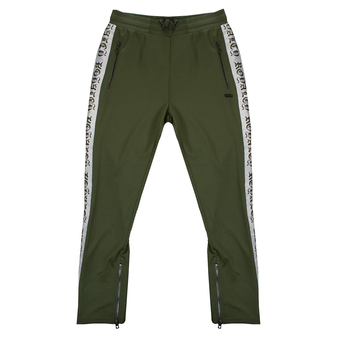 M2799 Makobi Royalty Track Pants - Olive/Natural