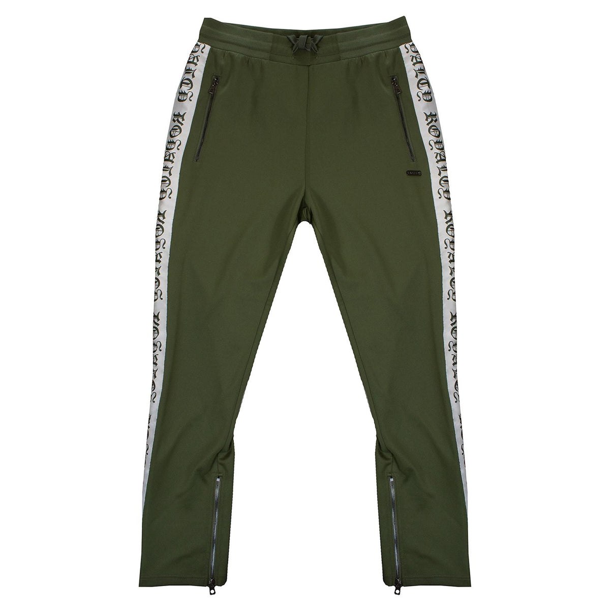 M2799 Makobi Royalty Track Pants - Olive/Natural