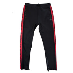 M2799 Makobi Royalty Track Pants - Black/Red