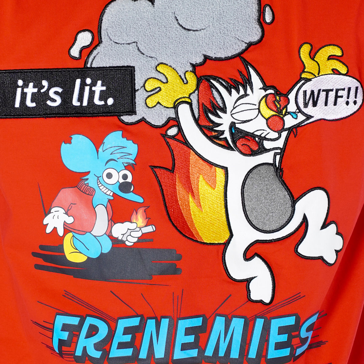 Makobi M293 Frenemies Tee in Red, view 4