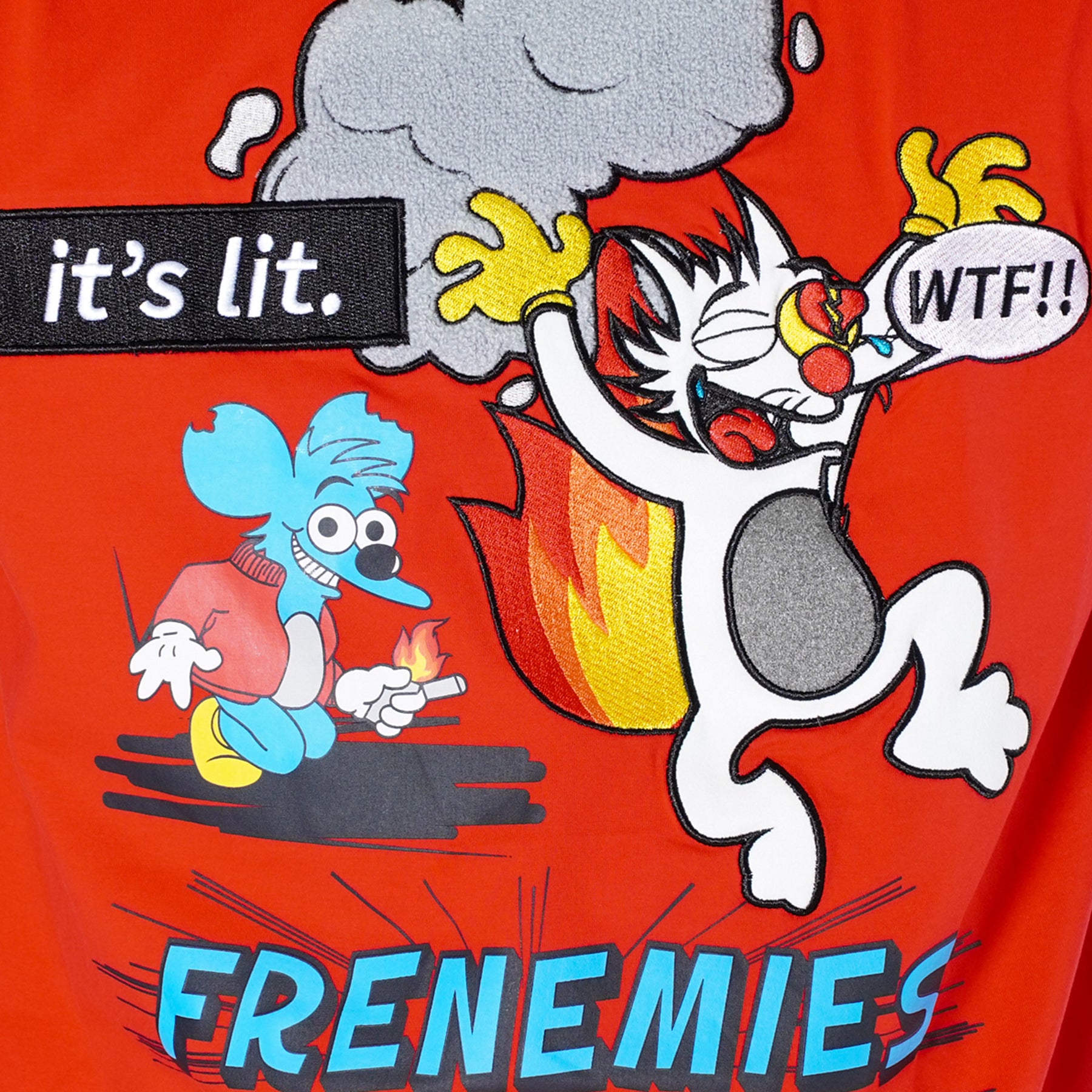 Makobi M293 Frenemies Tee in Red, view 4
